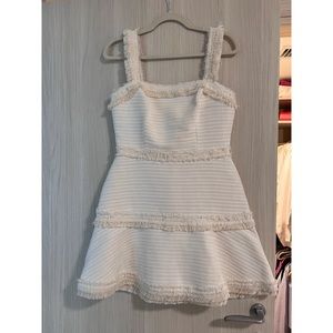 ALEXIS white mini dress (worn once) size M